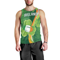 Ireland Rugby Custom Men Tank Top Irish Shamrock Champions