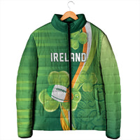 Ireland Rugby Custom Padded Jacket Irish Shamrock Champions