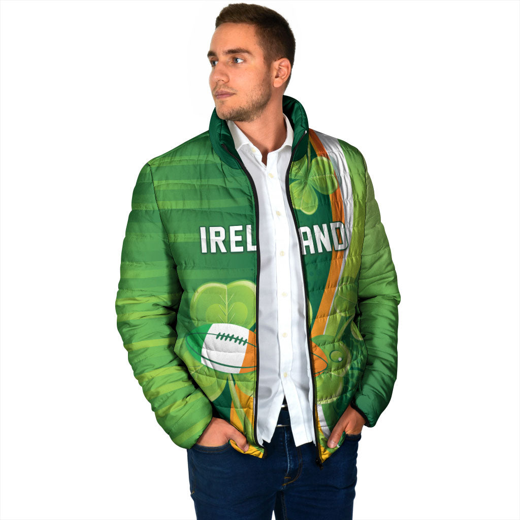 Ireland Rugby Custom Padded Jacket Irish Shamrock Champions