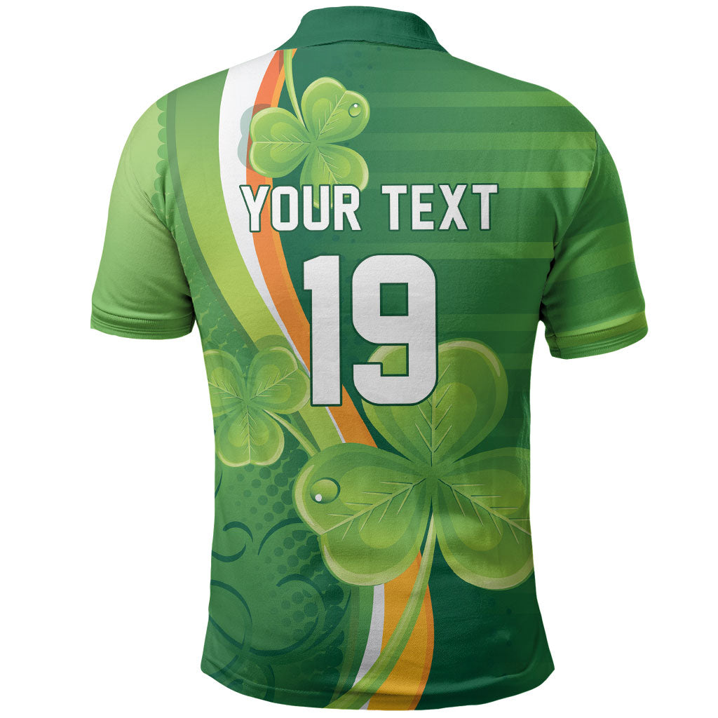 Ireland Rugby Custom Polo Shirt Irish Shamrock Champions