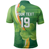 Ireland Rugby Custom Polo Shirt Irish Shamrock Champions