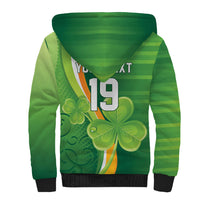 Ireland Rugby Custom Sherpa Hoodie Irish Shamrock Champions
