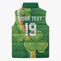 Ireland Rugby Custom Sleeveless Puffer Jacket Irish Shamrock Champions