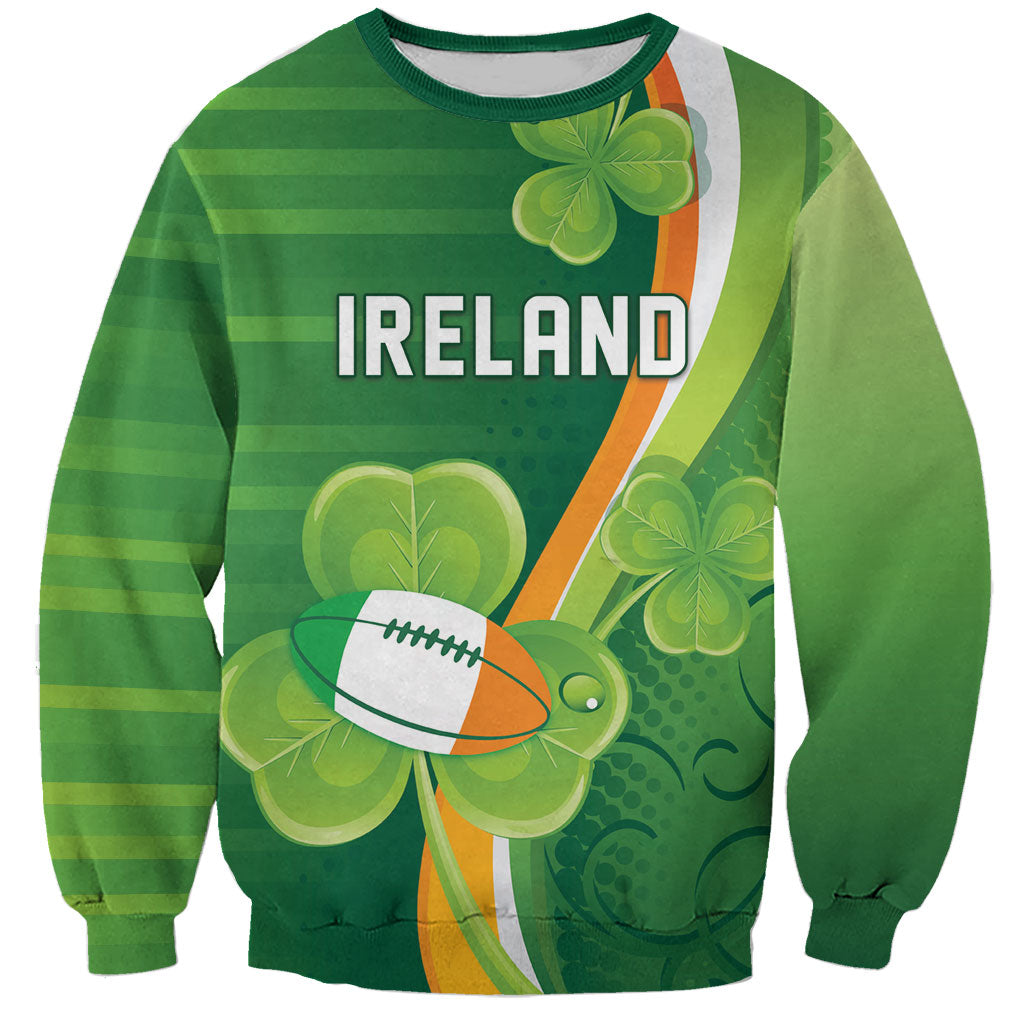 Ireland Rugby Custom Sweatshirt Irish Shamrock Champions