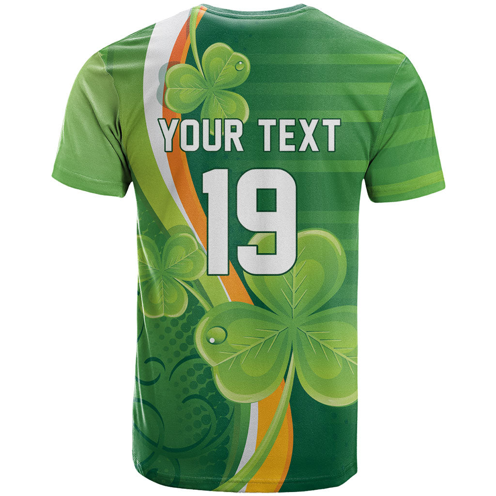 Ireland Rugby Custom T Shirt Irish Shamrock Champions