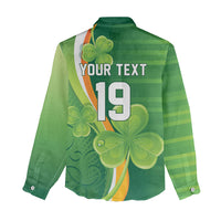 Ireland Rugby Custom Women Casual Shirt Irish Shamrock Champions
