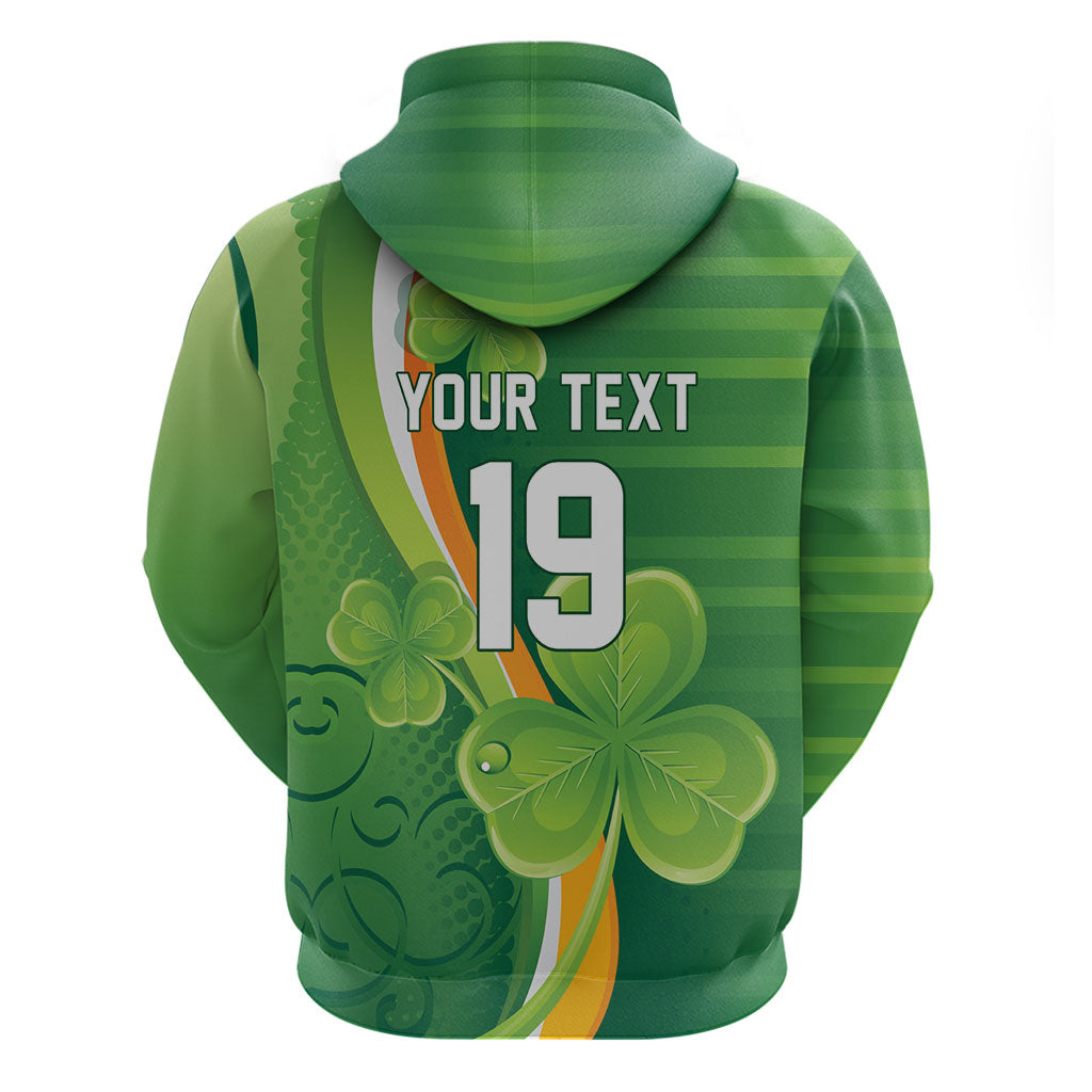 Ireland Rugby Custom Zip Hoodie Irish Shamrock Champions