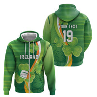 Ireland Rugby Custom Zip Hoodie Irish Shamrock Champions