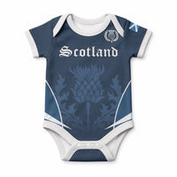 Scotland Rugby Personalized Baby Onesie Scottish Thistle Champions
