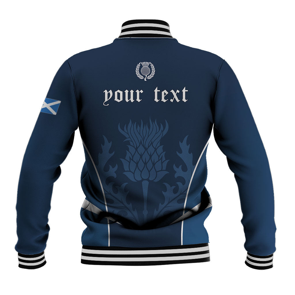 Scotland Rugby Personalized Baseball Jacket Scottish Thistle Champions