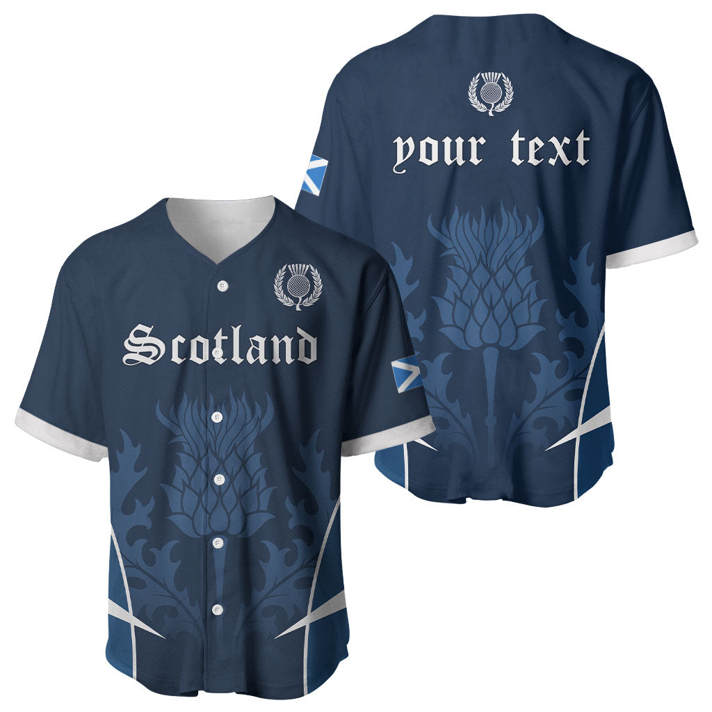 Scotland Rugby Personalized Baseball Jersey Scottish Thistle Champions