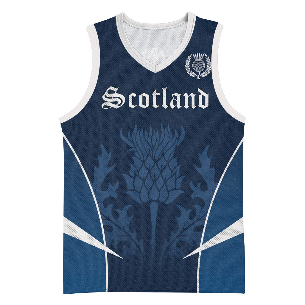 Scotland Rugby Personalized Basketball Jersey Scottish Thistle Champions