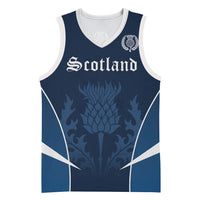 Scotland Rugby Personalized Basketball Jersey Scottish Thistle Champions