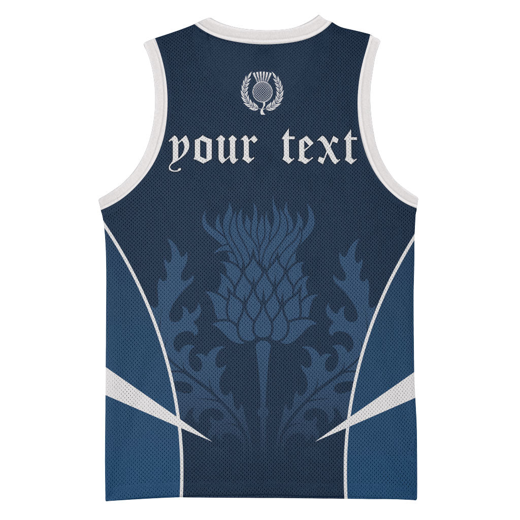 Scotland Rugby Personalized Basketball Jersey Scottish Thistle Champions
