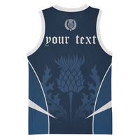 Scotland Rugby Personalized Basketball Jersey Scottish Thistle Champions