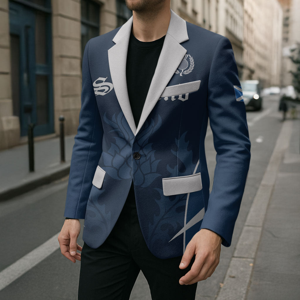 Scotland Rugby Personalized Blazer Scottish Thistle Champions