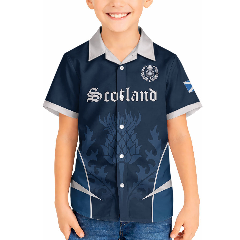Scotland Rugby Personalized Hawaiian Shirt Scottish Thistle Champions