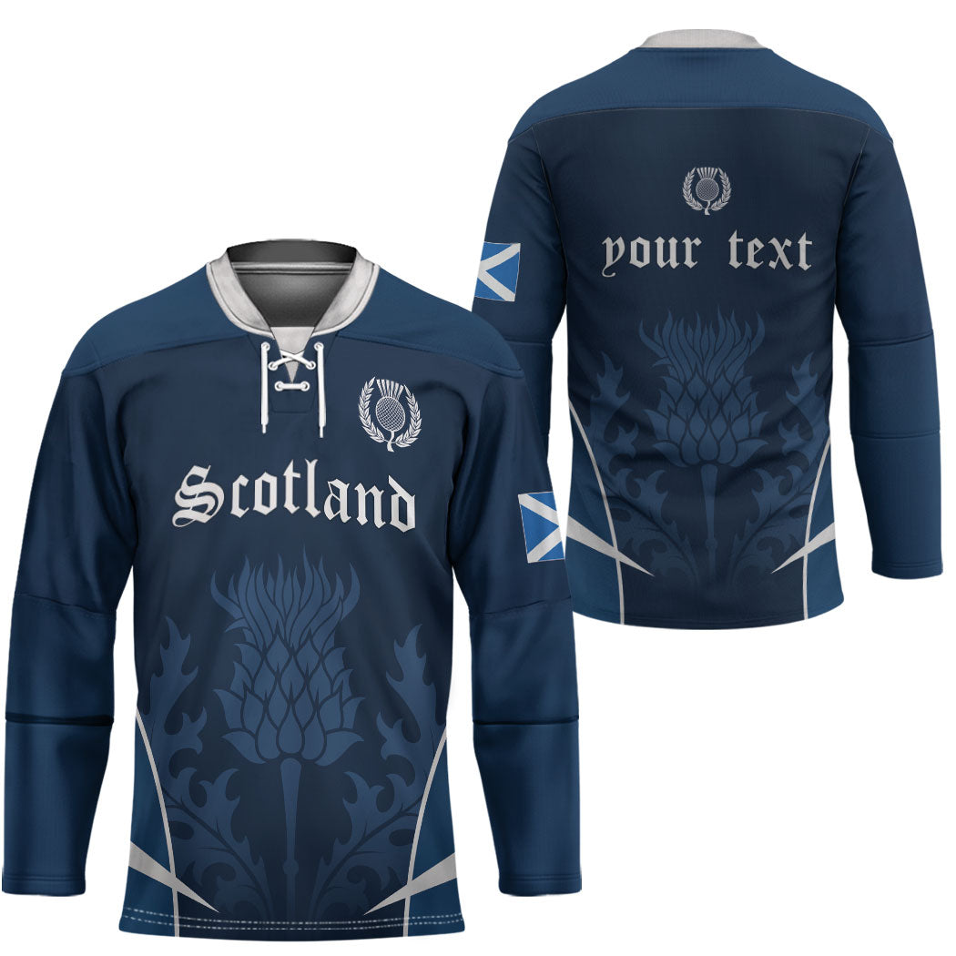 Scotland Rugby Personalized Hockey Jersey Scottish Thistle Champions