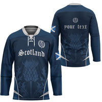 Scotland Rugby Personalized Hockey Jersey Scottish Thistle Champions