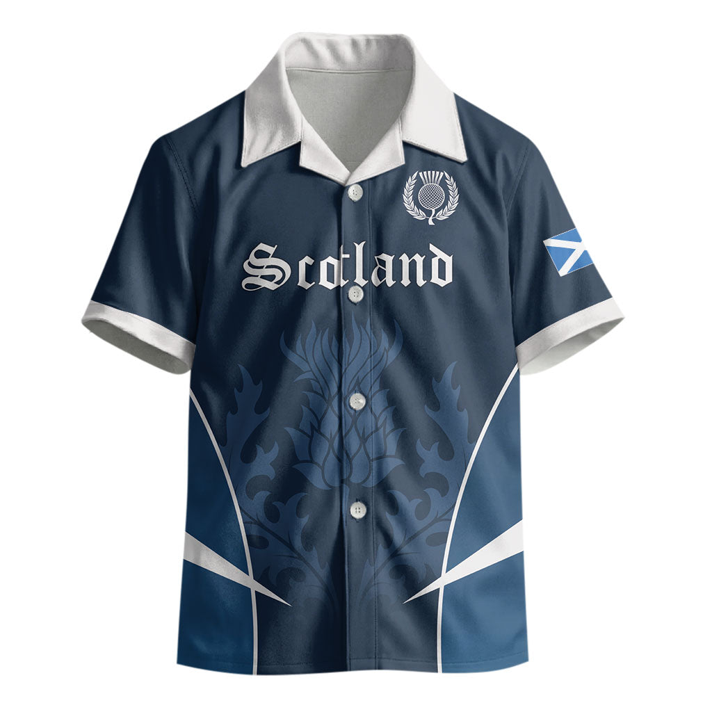Scotland Rugby Personalized Kid Hawaiian Shirt Scottish Thistle Champions