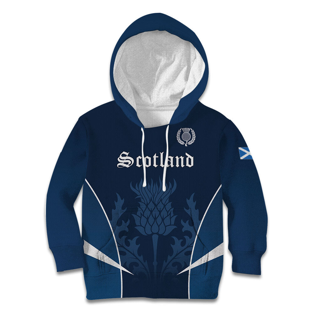 Scotland Rugby Personalized Kid Hoodie Scottish Thistle Champions