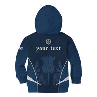 Scotland Rugby Personalized Kid Hoodie Scottish Thistle Champions