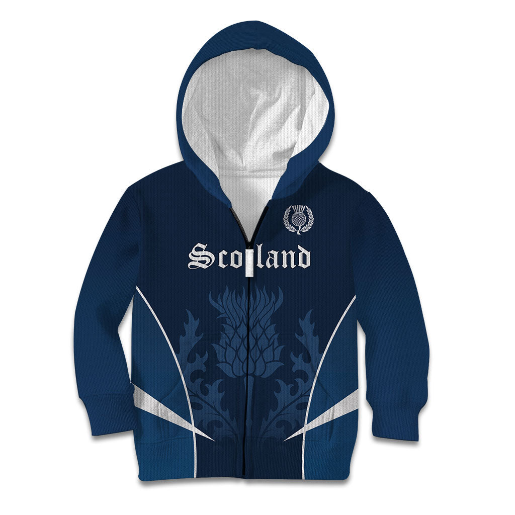Scotland Rugby Personalized Kid Hoodie Scottish Thistle Champions