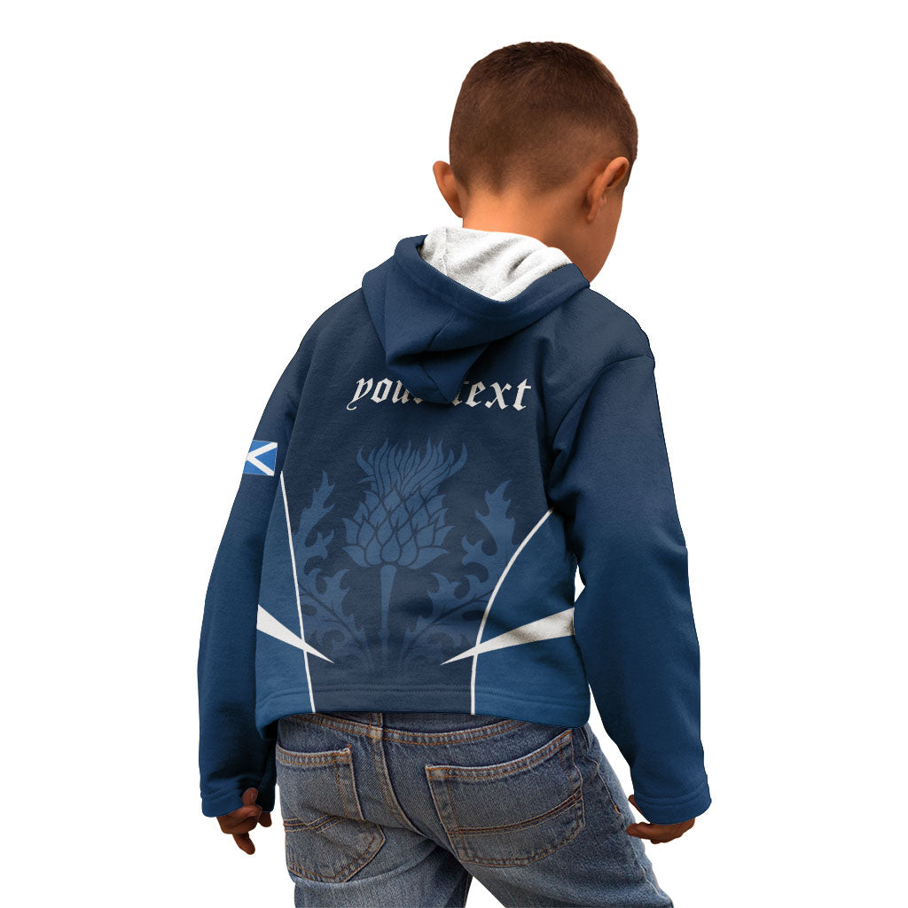Scotland Rugby Personalized Kid Hoodie Scottish Thistle Champions