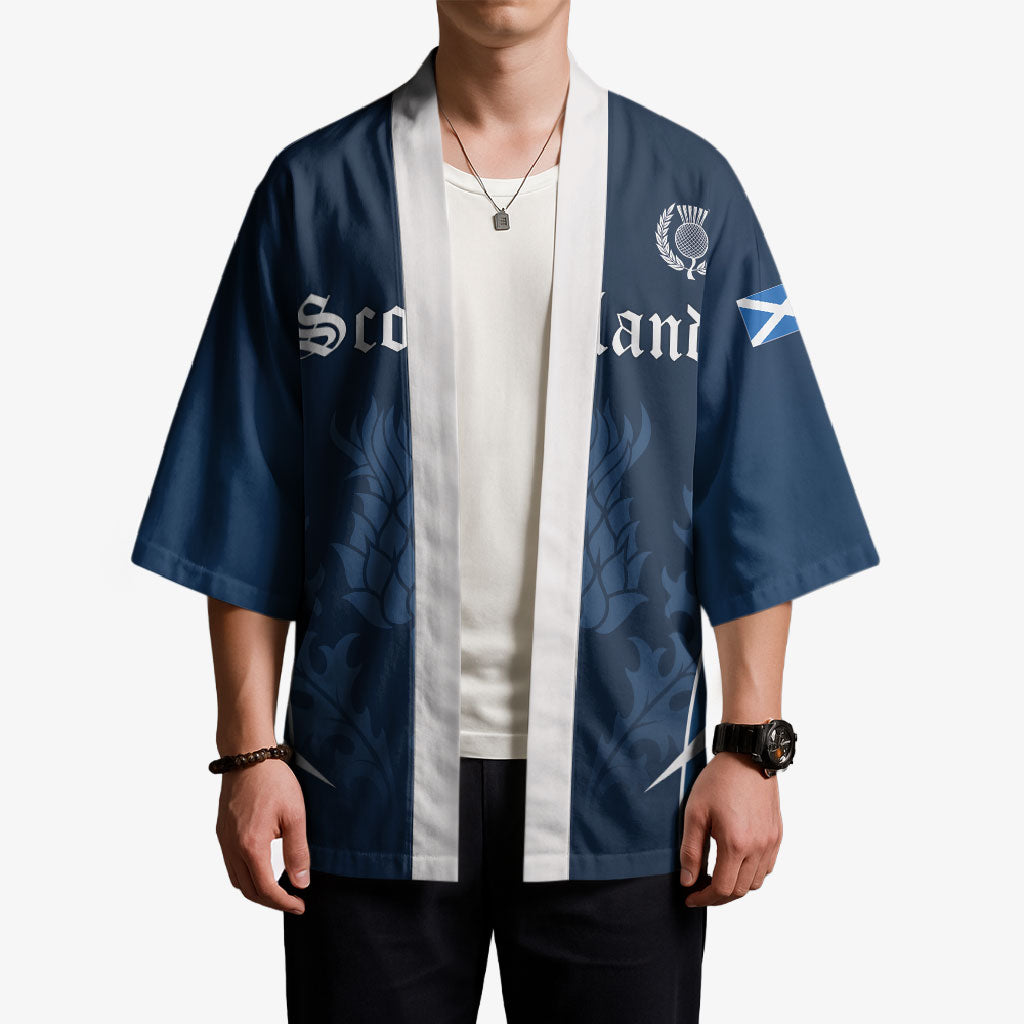 Scotland Rugby Personalized Kimono Scottish Thistle Champions