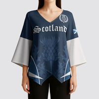 Scotland Rugby Personalized Kimono Sleeve Blouse Scottish Thistle Champions