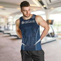 Scotland Rugby Personalized Men Tank Top Scottish Thistle Champions