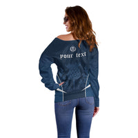 Scotland Rugby Personalized Off Shoulder Sweater Scottish Thistle Champions