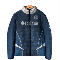 Scotland Rugby Personalized Padded Jacket Scottish Thistle Champions