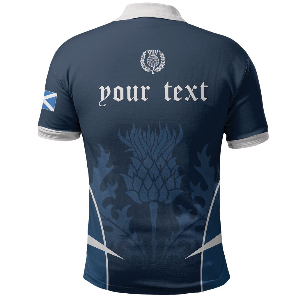 Scotland Rugby Personalized Polo Shirt Scottish Thistle Champions