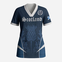 Scotland Rugby Personalized Scrub Top Scottish Thistle Champions