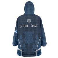 Scotland Rugby Personalized Wearable Blanket Hoodie Scottish Thistle Champions