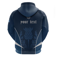 Scotland Rugby Personalized Zip Hoodie Scottish Thistle Champions