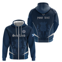 Scotland Rugby Personalized Zip Hoodie Scottish Thistle Champions