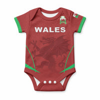 Wales Rugby Personalized Baby Onesie Welsh Red Dragon Champions