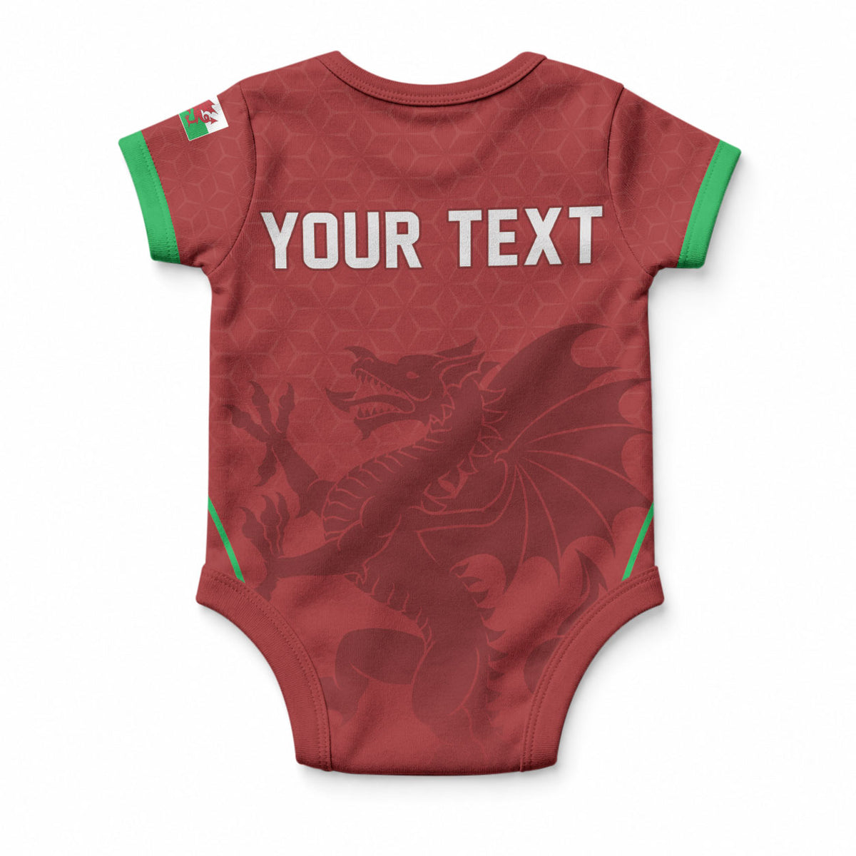 Wales Rugby Personalized Baby Onesie Welsh Red Dragon Champions