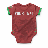 Wales Rugby Personalized Baby Onesie Welsh Red Dragon Champions