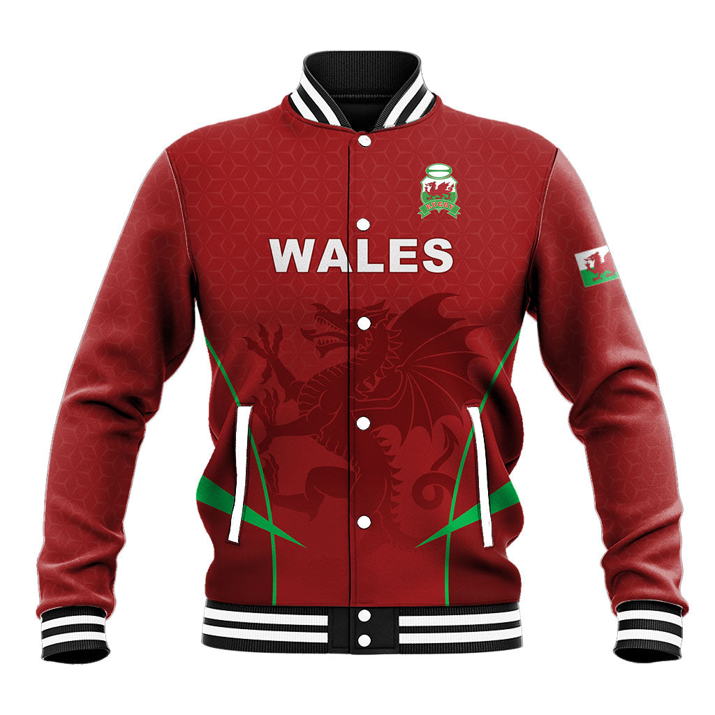 Wales Rugby Personalized Baseball Jacket Welsh Red Dragon Champions