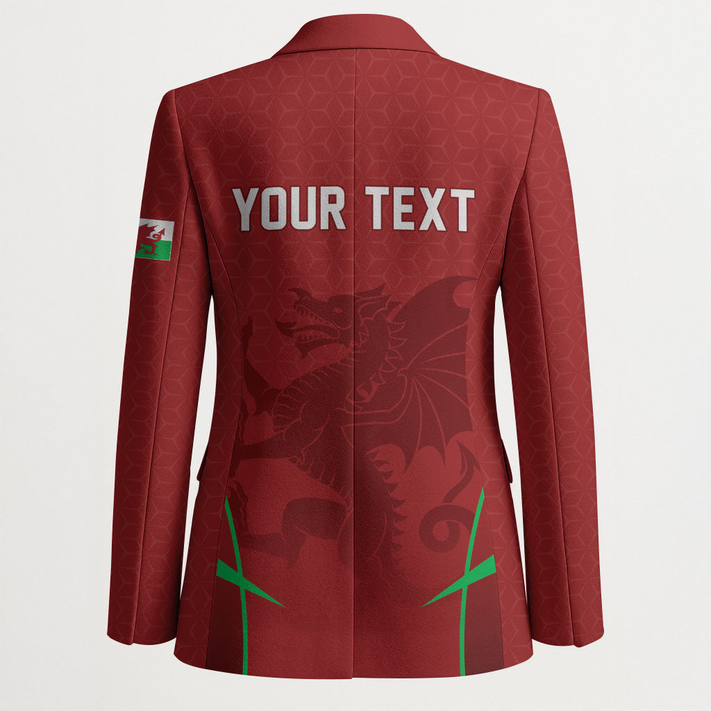 Wales Rugby Personalized Blazer Welsh Red Dragon Champions