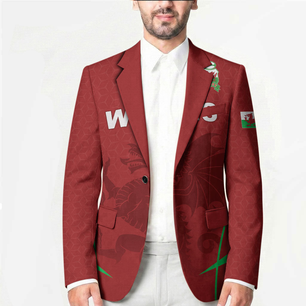 Wales Rugby Personalized Blazer Welsh Red Dragon Champions