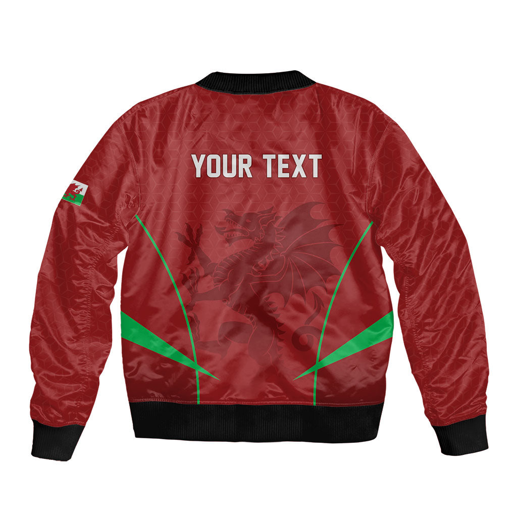 Wales Rugby Personalized Bomber Jacket Welsh Red Dragon Champions