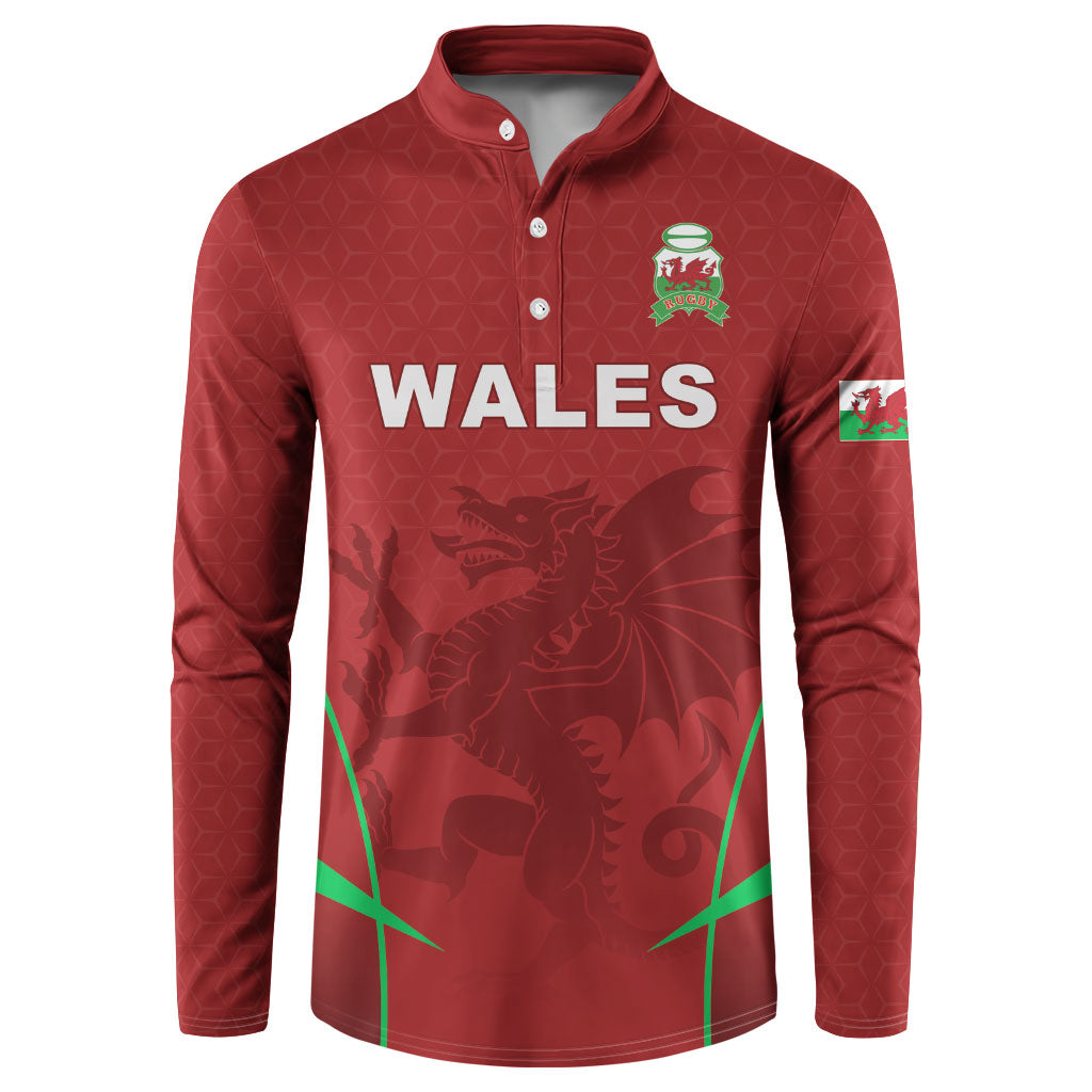 Wales Rugby Personalized Button Sweatshirt Welsh Red Dragon Champions