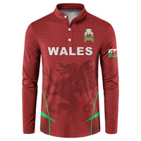 Wales Rugby Personalized Button Sweatshirt Welsh Red Dragon Champions