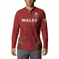 Wales Rugby Personalized Button Sweatshirt Welsh Red Dragon Champions