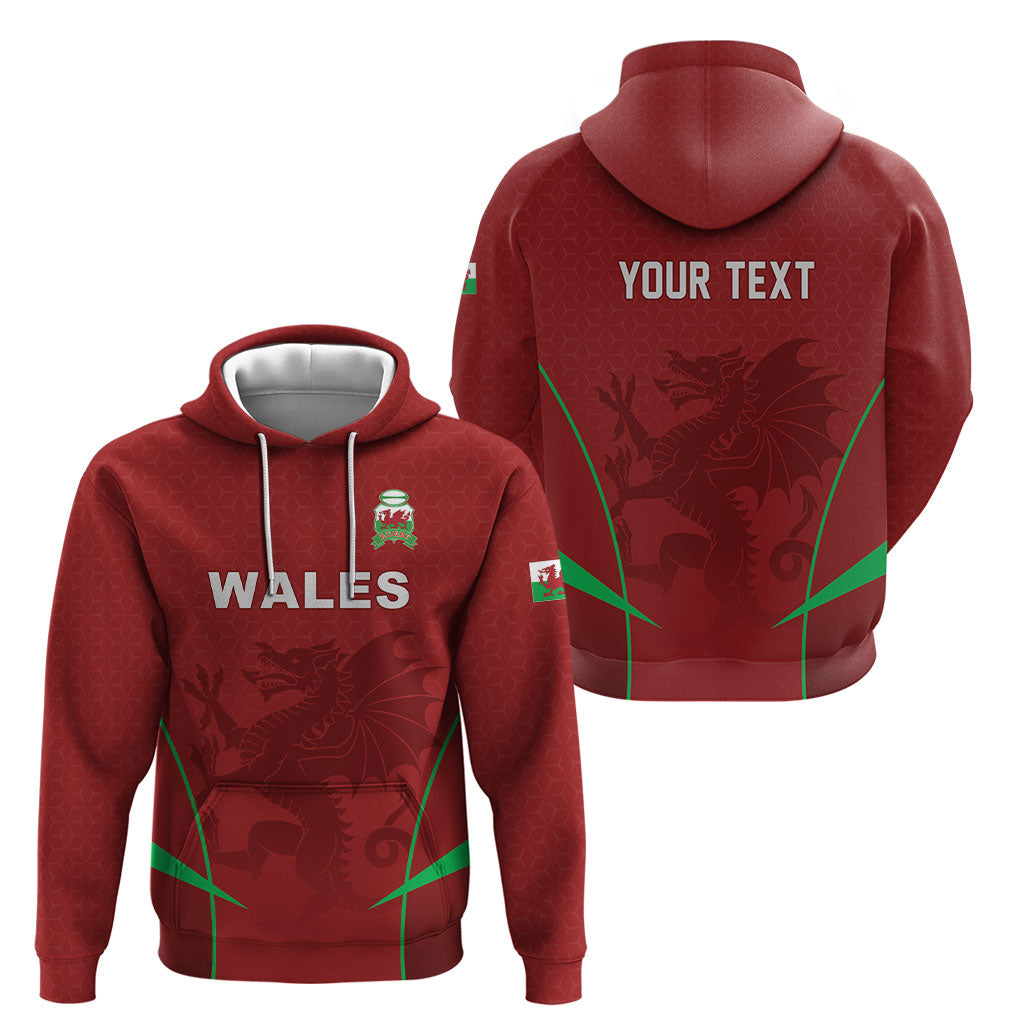 Wales Rugby Personalized Hoodie Welsh Red Dragon Champions
