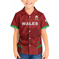 Wales Rugby Personalized Kid Hawaiian Shirt Welsh Red Dragon Champions